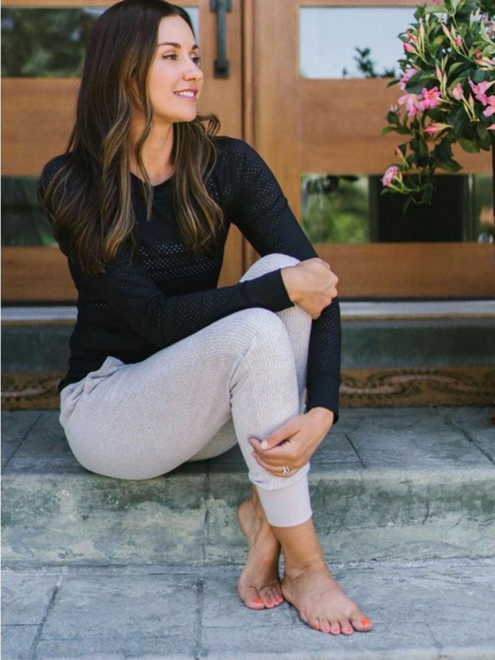 ZYIA Light Ribbed Jogger Pants